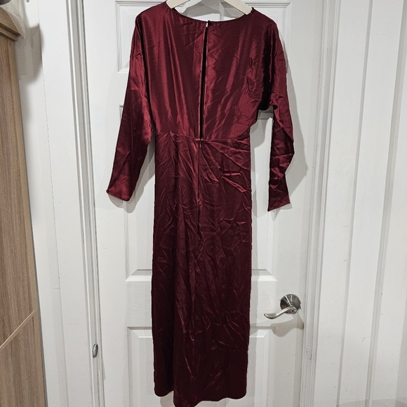 Veronica Beard Sabri Ruched Silk Midi Dress - Picture 4 of 9